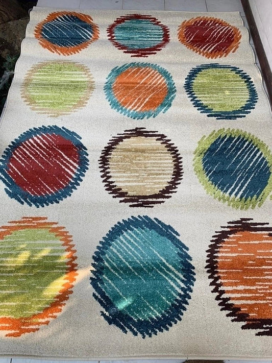 ALFOMBRA INFANTIL CIRCLES 2.30 x 1.60 - laalfombreria