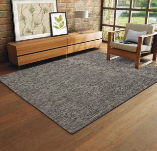 ALFOMBRA POLIPROPILENO GOLDEN BLACK 150X200 - laalfombreria