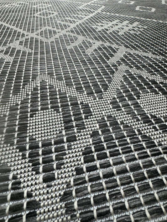 ALFOMBRA polipropileno PASADENA BLACK 1.56x2.18 - laalfombreria