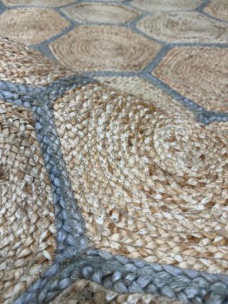 ALFOMBRA YUTE HEXA 160X230 - laalfombreria