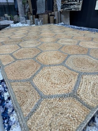 ALFOMBRA YUTE HEXA 200X300 - laalfombreria