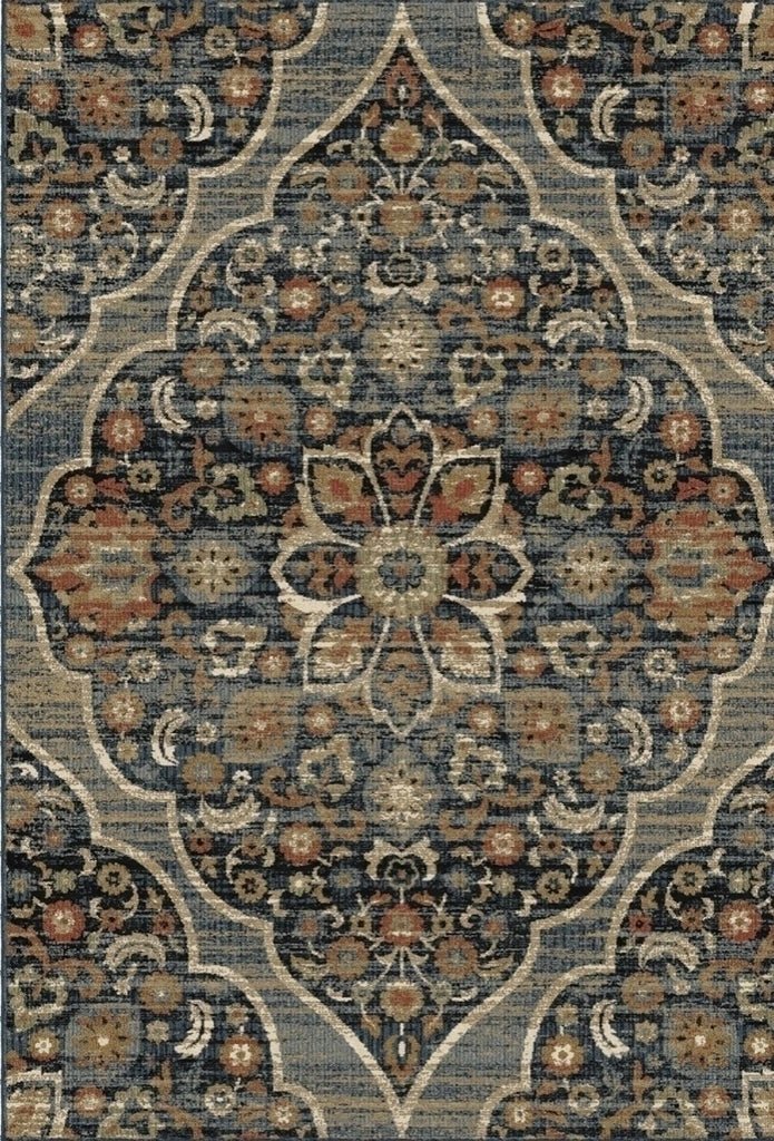 ALFOMBRA BURMESE INDIGO 2.90x1.97 - laalfombreria