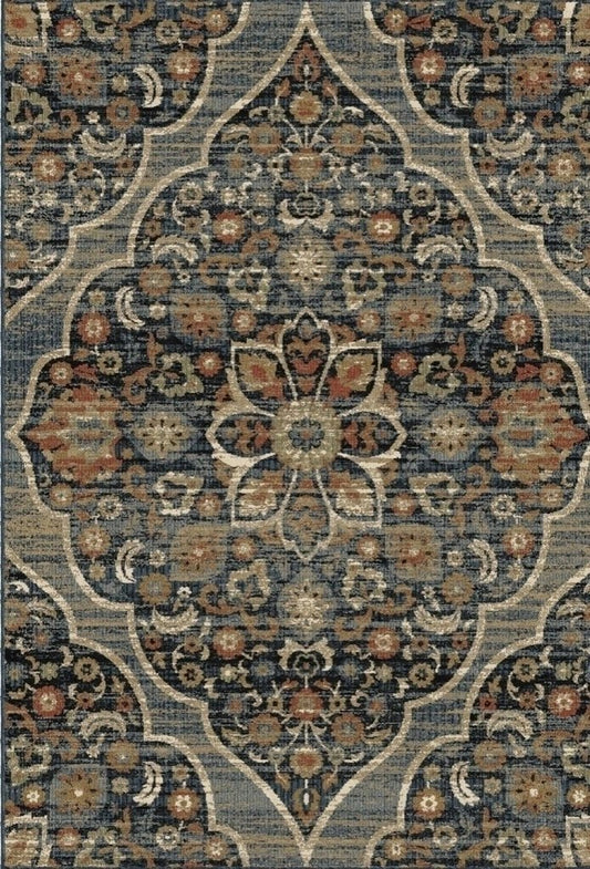 ALFOMBRA BURMESE INDIGO 2.90x1.97 - laalfombreria