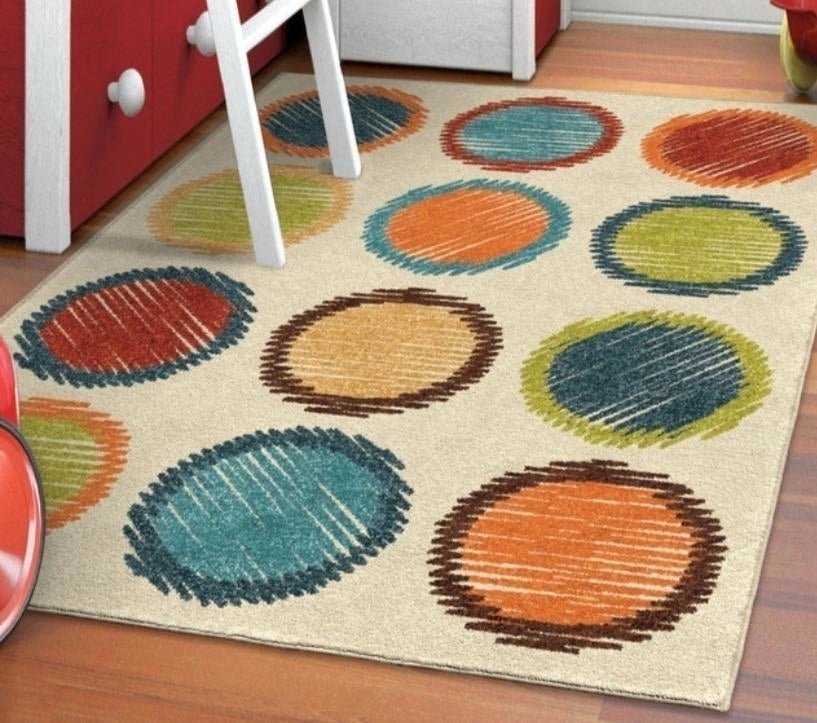 ALFOMBRA INFANTIL CIRCLES 2.30 x 1.60 - laalfombreria