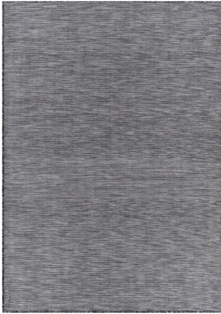 ALFOMBRA interior/exterior BLACK POLIPROPILEN 2.40X3.05 - laalfombreria