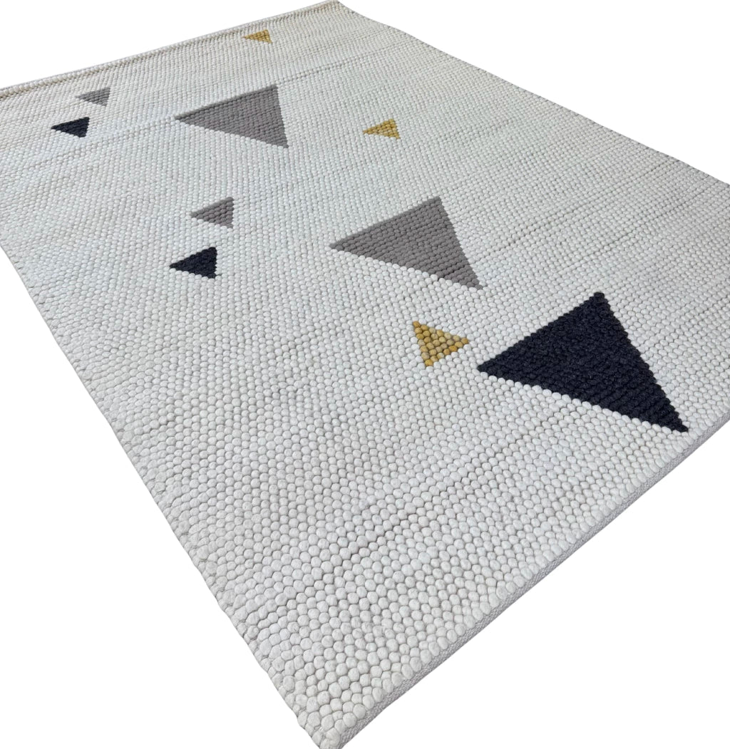 ALFOMBRA LANA ALGODON TRIANGULO 160X230 - laalfombreria