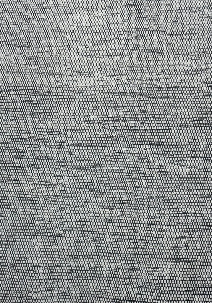 ALFOMBRA LANA TAXURE BLANCO Y NEGRO 140X200 - laalfombreria