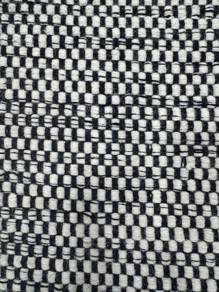 ALFOMBRA LANA TAXURE BLANCO Y NEGRO 170X240 - laalfombreria