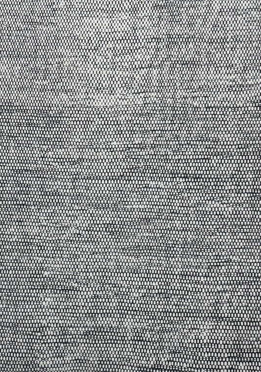 ALFOMBRA LANA TAXURE BLANCO Y NEGRO 200X300 - laalfombreria