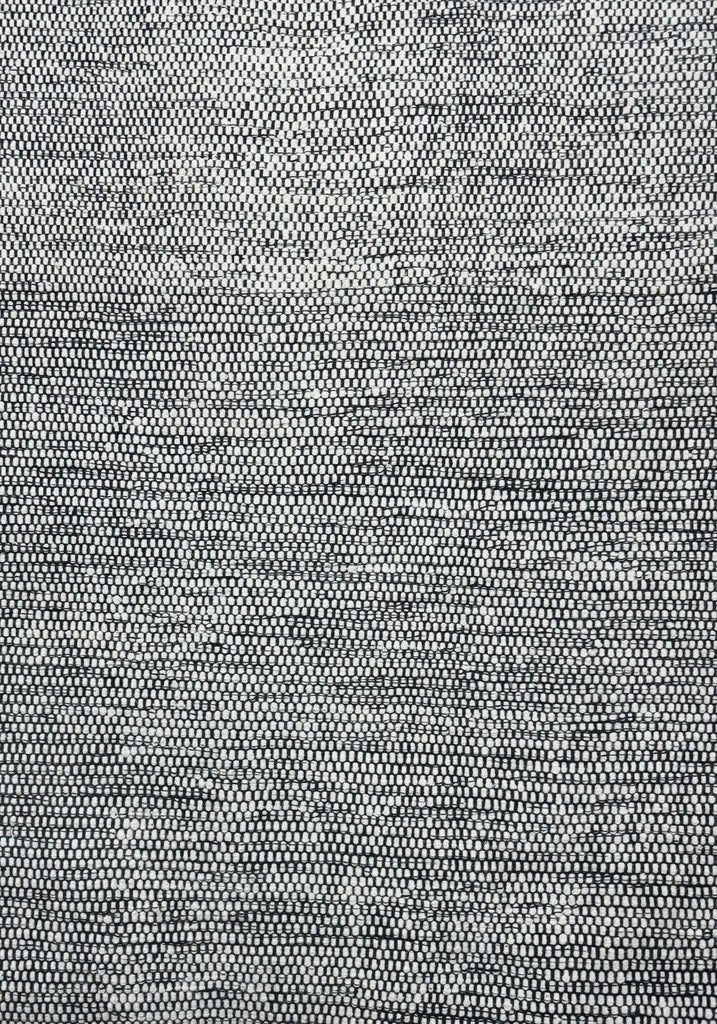 ALFOMBRA LANA TAXURE BLANCO Y NEGRO 250X350 - laalfombreria
