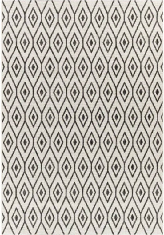 ALFOMBRA POLIPROPILENO EYE BLACK 160X230 - laalfombreria