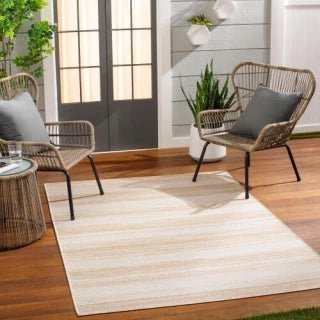 ALFOMBRA POLIPROPILENO HAMPTON BEIGE 150X213 - laalfombreria