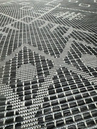 ALFOMBRA polipropileno PASADENA BLACK 1.56x2.18 - laalfombreria