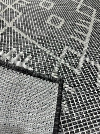 ALFOMBRA polipropileno PASADENA BLACK 1.56x2.18 - laalfombreria
