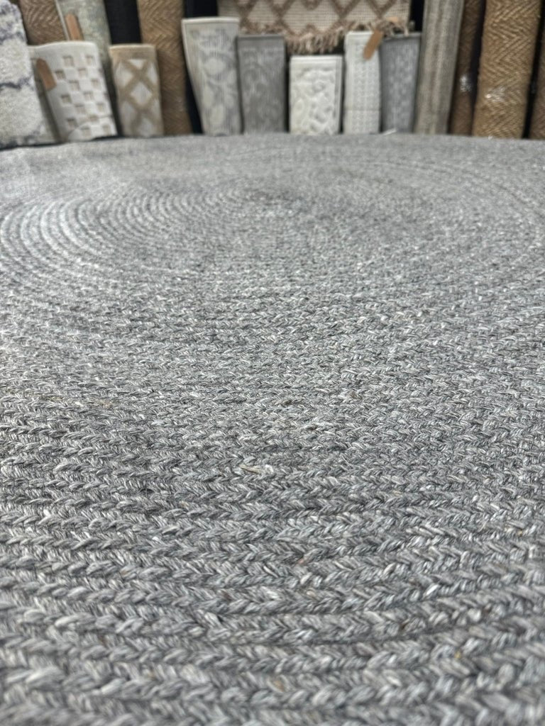 ALFOMBRA REDONDA PET GRIS 180 - laalfombreria