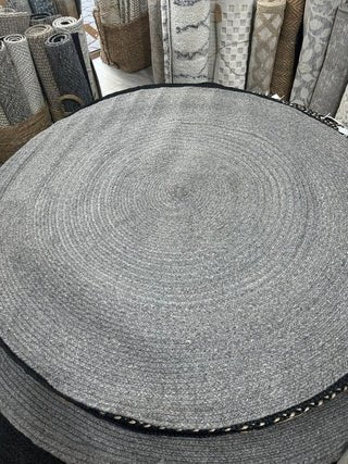 ALFOMBRA REDONDA PET GRIS 180 - laalfombreria