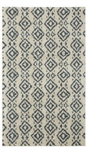 ALFOMBRA SHAGGY BLUE SQUARE 2.39x1.60 - laalfombreria