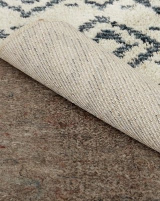 ALFOMBRA SHAGGY BLUE SQUARE 2.39x1.60 - laalfombreria