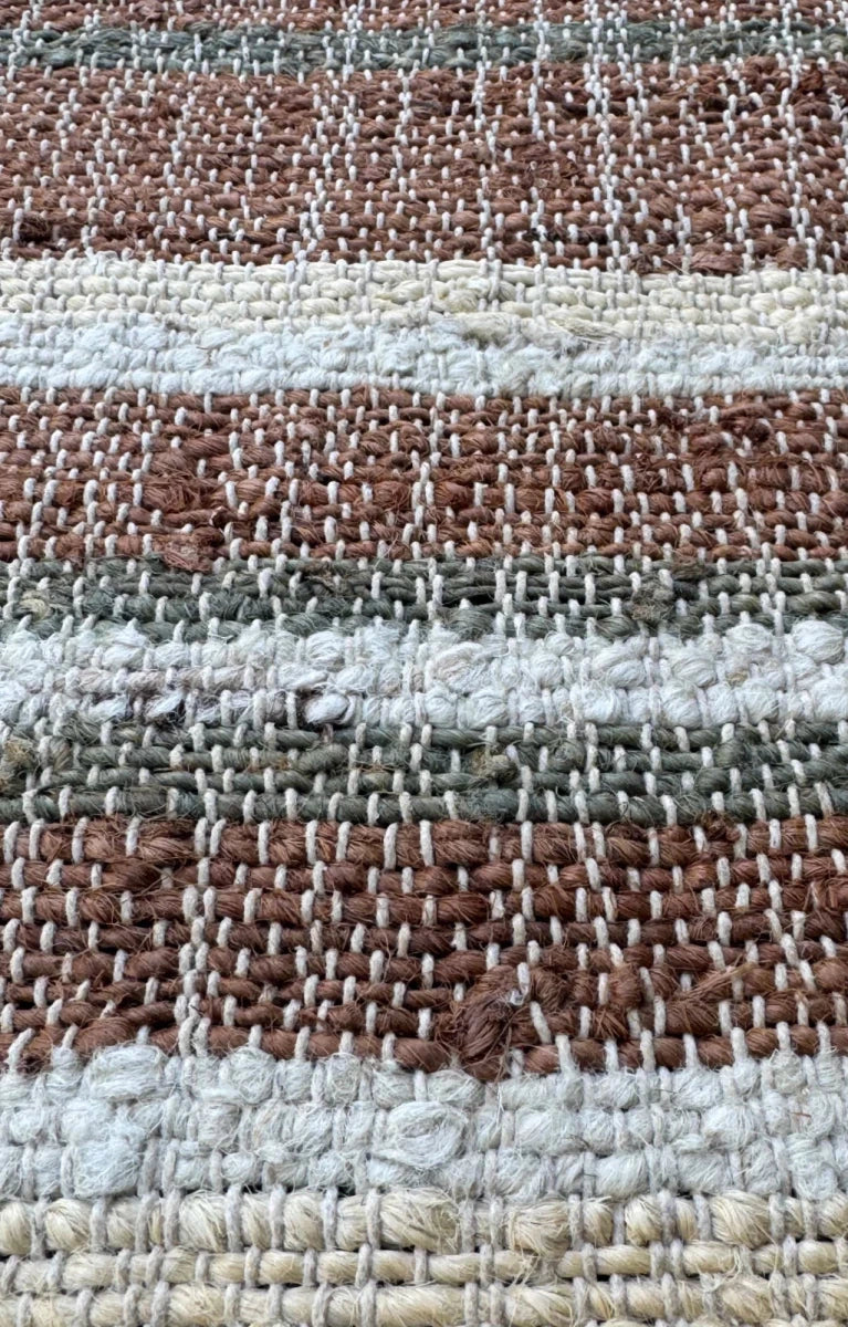 ALFOMBRA YUTE ALGODON STRIPE 160X230 - laalfombreria