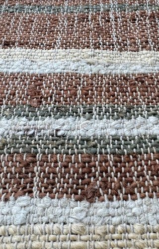 ALFOMBRA YUTE ALGODON STRIPE 200X300 - laalfombreria