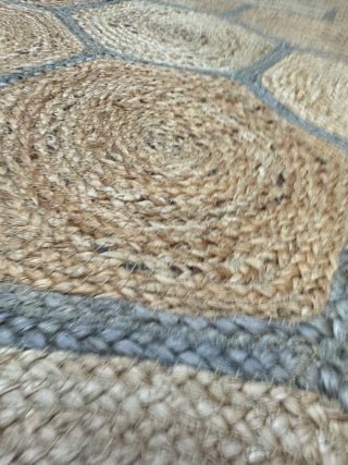 ALFOMBRA YUTE HEXA 160X230 - laalfombreria