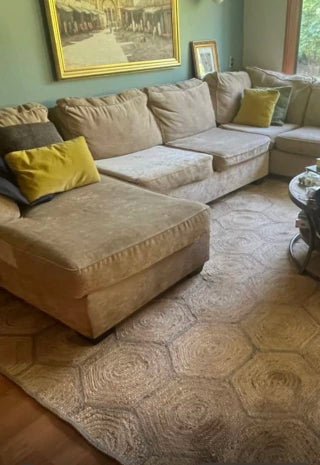 ALFOMBRA YUTE HEXA 200X300 - laalfombreria
