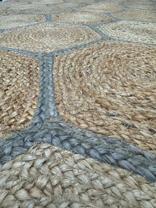 ALFOMBRA YUTE HEXA 200X300 - laalfombreria