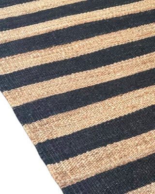 ALFOMBRA YUTE NATURAL BLACK 200X300 - laalfombreria