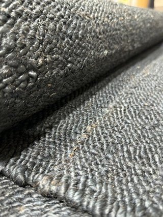 ALFOMBRA YUTE NEGRO 240X330 - laalfombreria