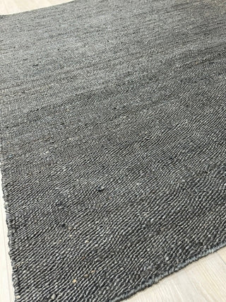 ALFOMBRA YUTE NEGRO 240X330 - laalfombreria