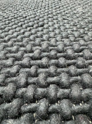 BAJADA DE CAMA LANA BLACK WOLF 0.80x1.20 - laalfombreria