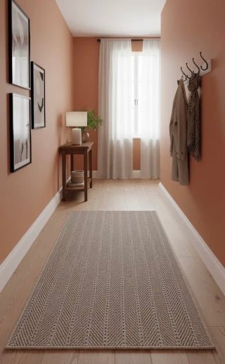 BAJADA DE CAMA POLIPROPILENO MADERA 80X120 - laalfombreria