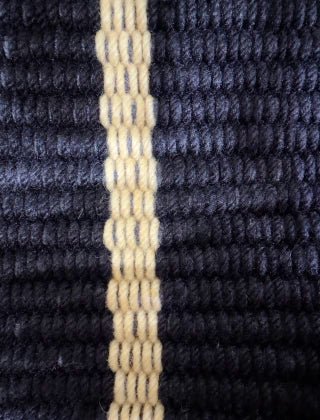 BAJADA DE CAMA STRIPE CHARCOAL 80x120 - laalfombreria