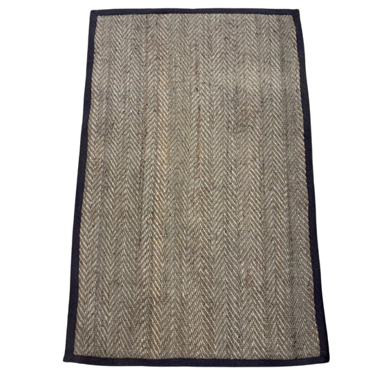 BAJADA DE CAMA YUTE BORDE CAF… 90x150 - laalfombreria